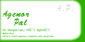 agenor pal business card